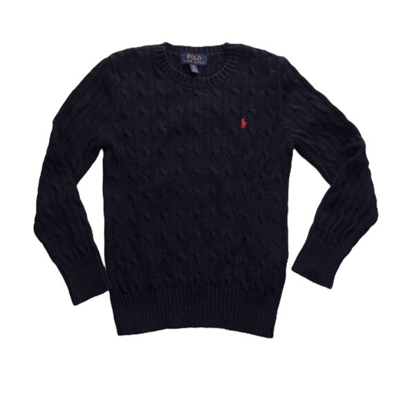 Polo Ralph Lauren Other - Polo Navy Blue Crew Neck Pullover Sweater Boy’s Size S (8)
